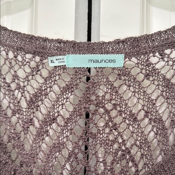Maurices purple taupe color Knit Sweater - Picture 2 of 9